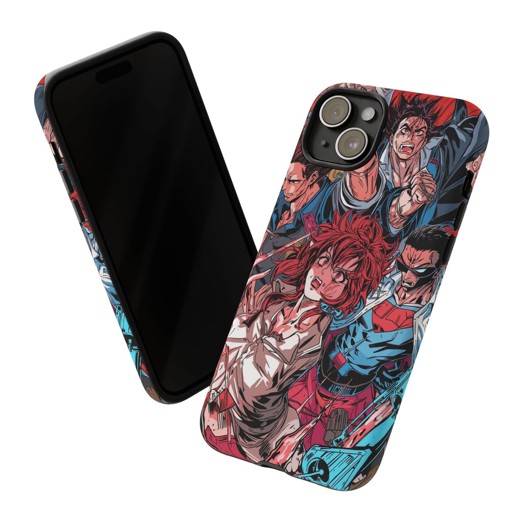Anime-Inspired Tough Phone Case with Bold Characters