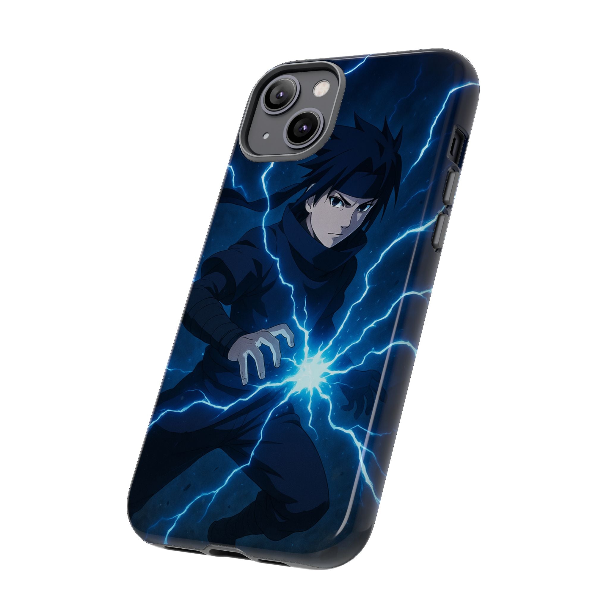 Anime Lightning Phone Case for Sasuke Fans