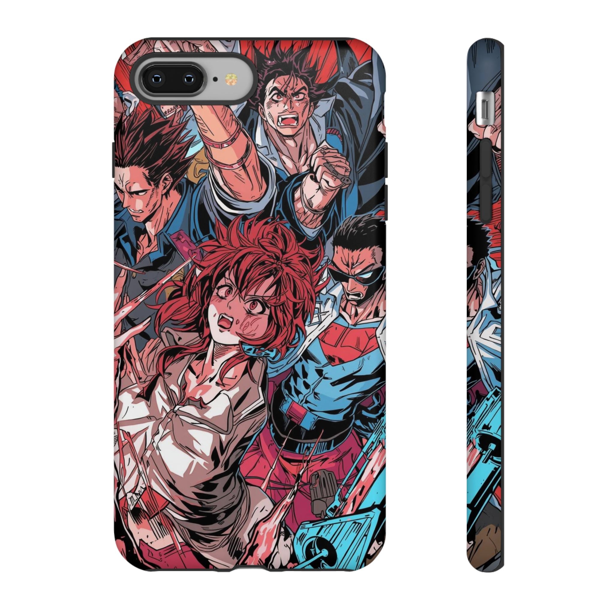 Anime-Inspired Tough Phone Case with Bold Characters