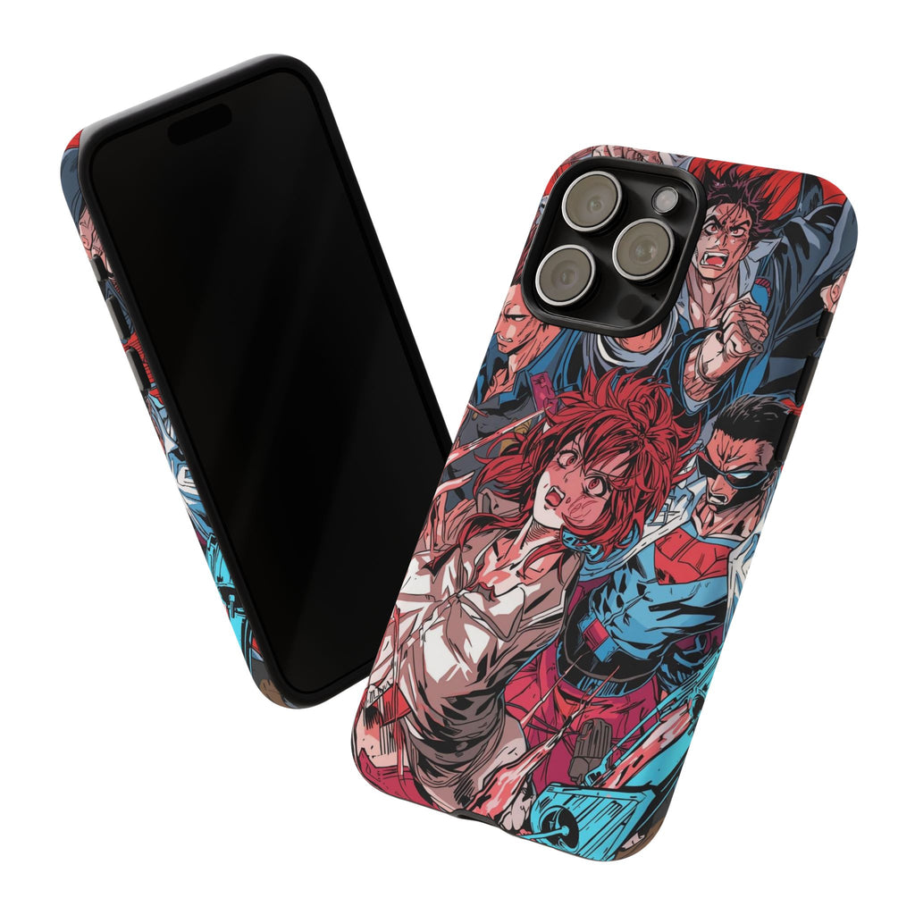 Anime-Inspired Tough Phone Case with Bold Characters