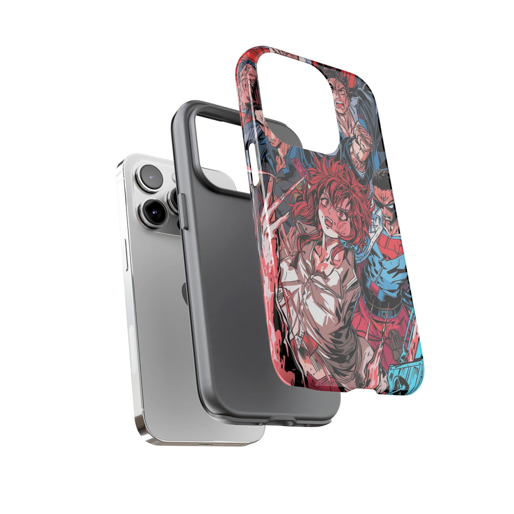 Anime-Inspired Tough Phone Case with Bold Characters