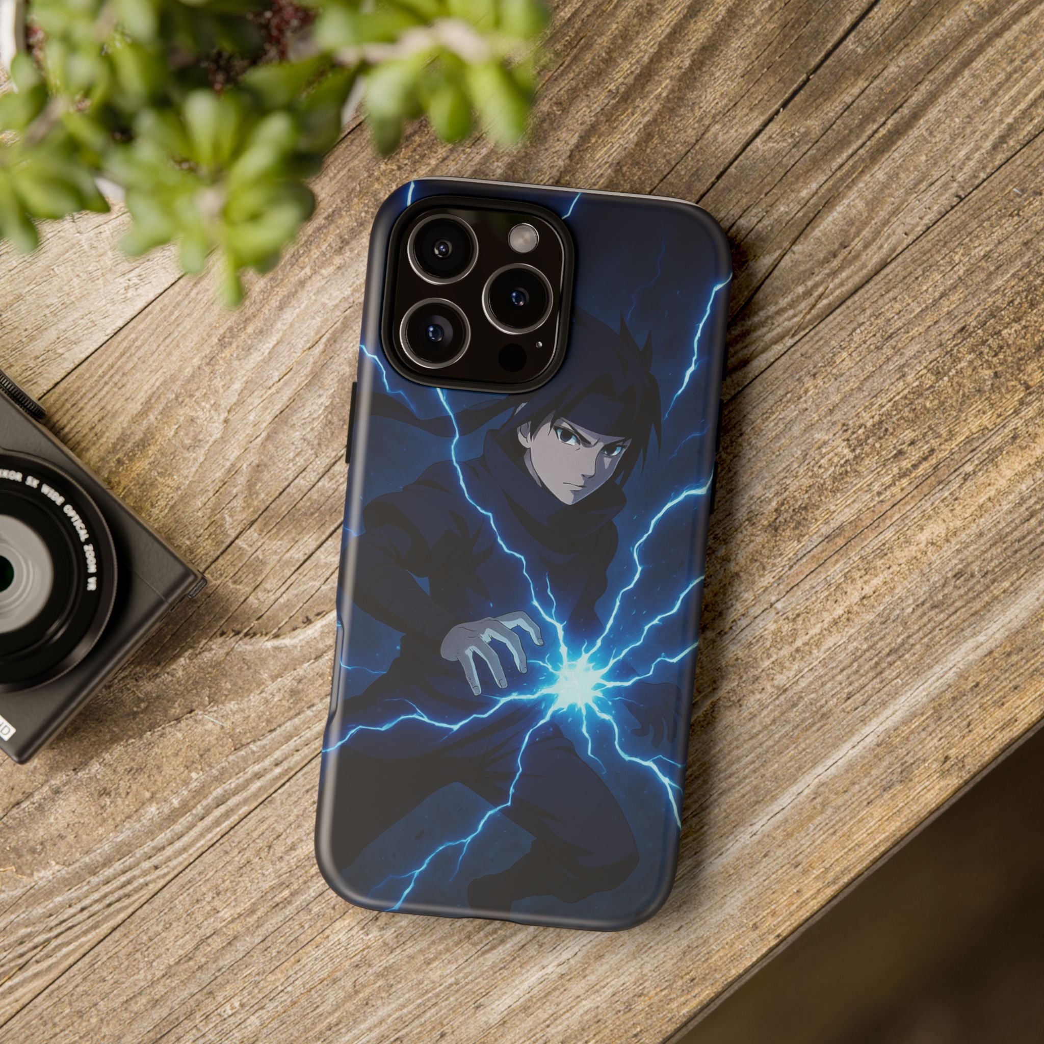 Anime Lightning Phone Case for Sasuke Fans