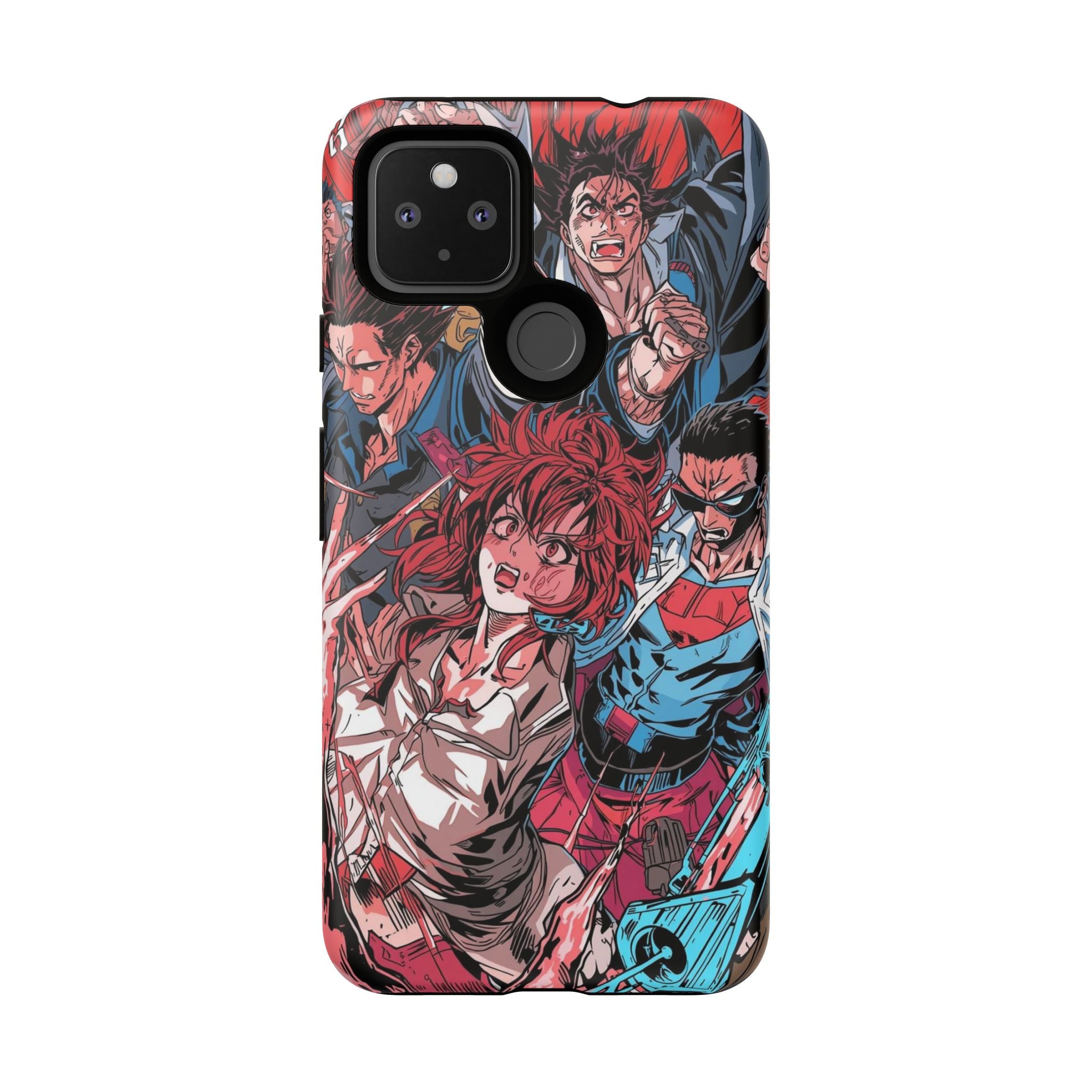 Anime-Inspired Tough Phone Case with Bold Characters