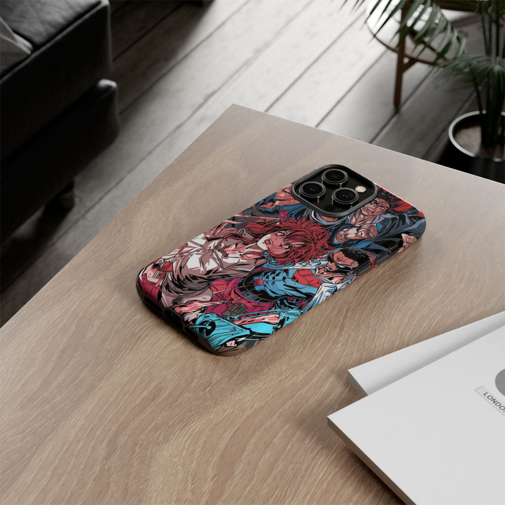 Anime-Inspired Tough Phone Case with Bold Characters
