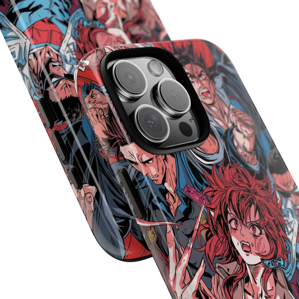 Anime-Inspired Tough Phone Case with Bold Characters
