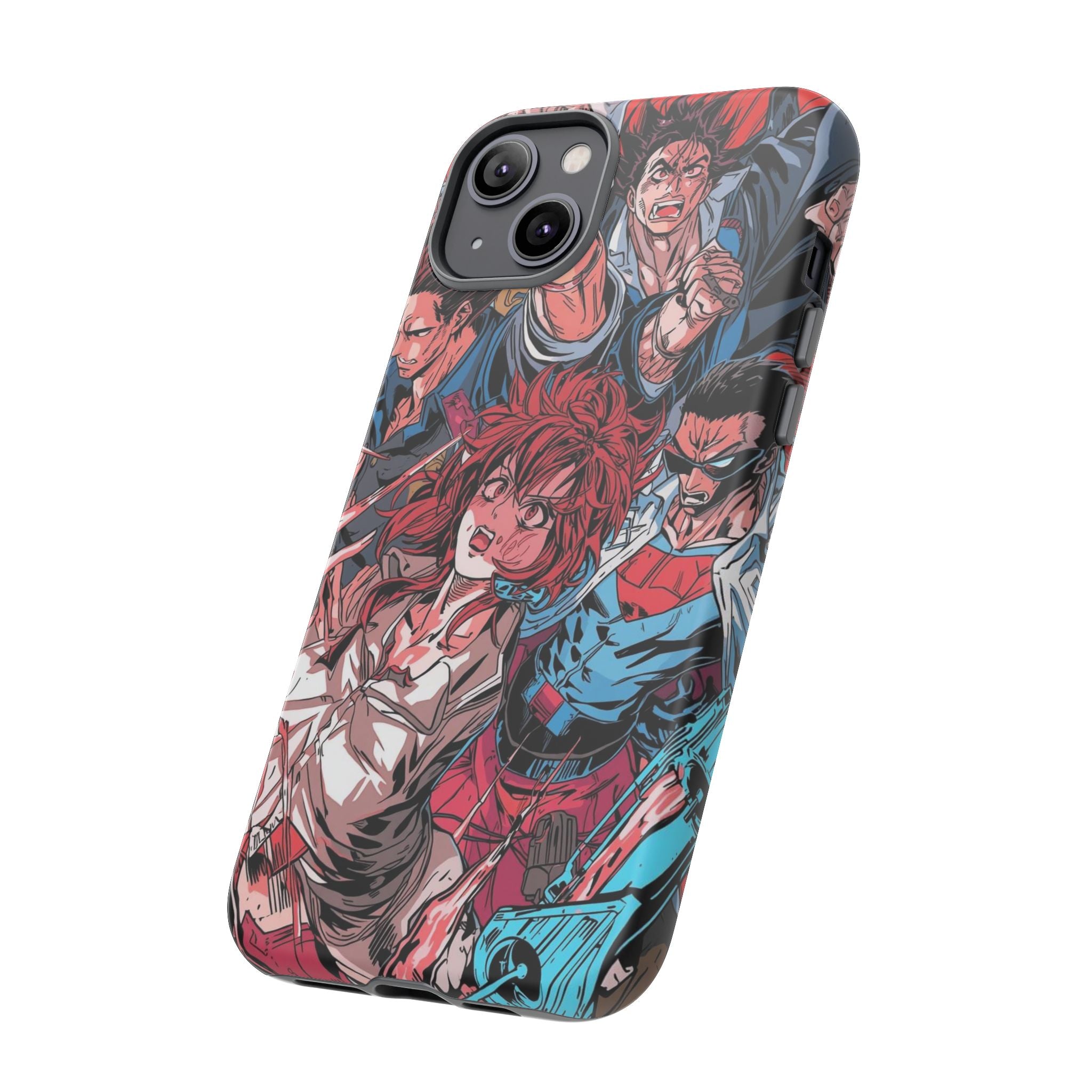 Anime-Inspired Tough Phone Case with Bold Characters