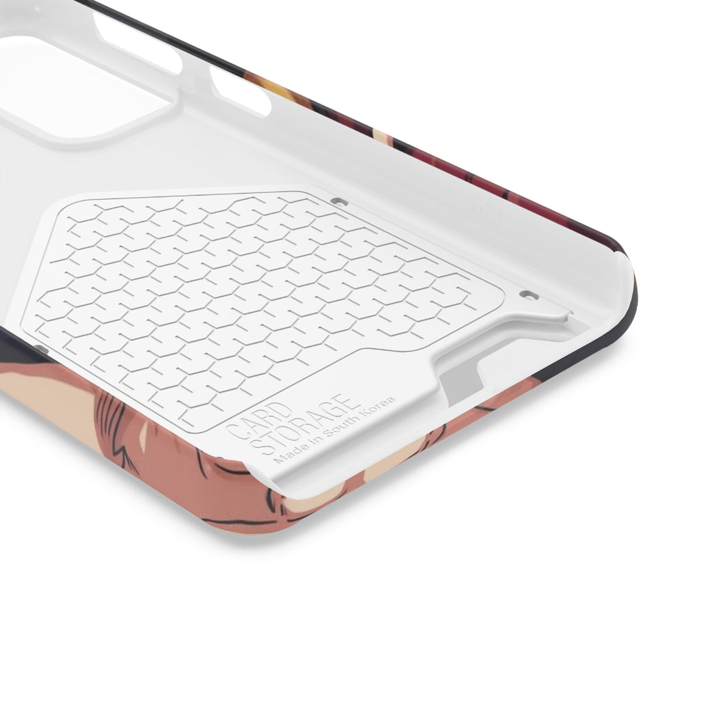 Anime Phone Case with Card Holder - Stylish & Functional Design