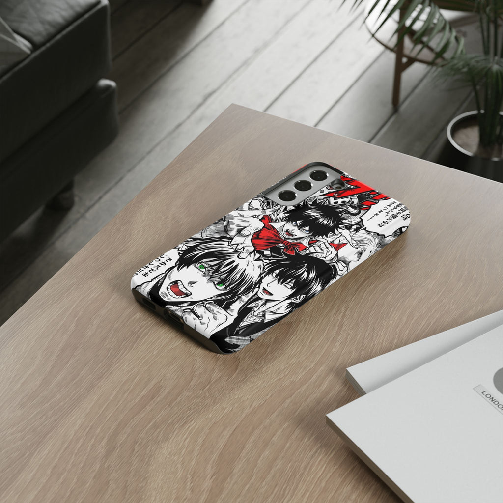 Anime Tough Phone Case with Bold Graphics