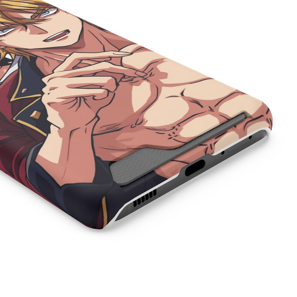 Anime Phone Case with Card Holder - Stylish & Functional Design