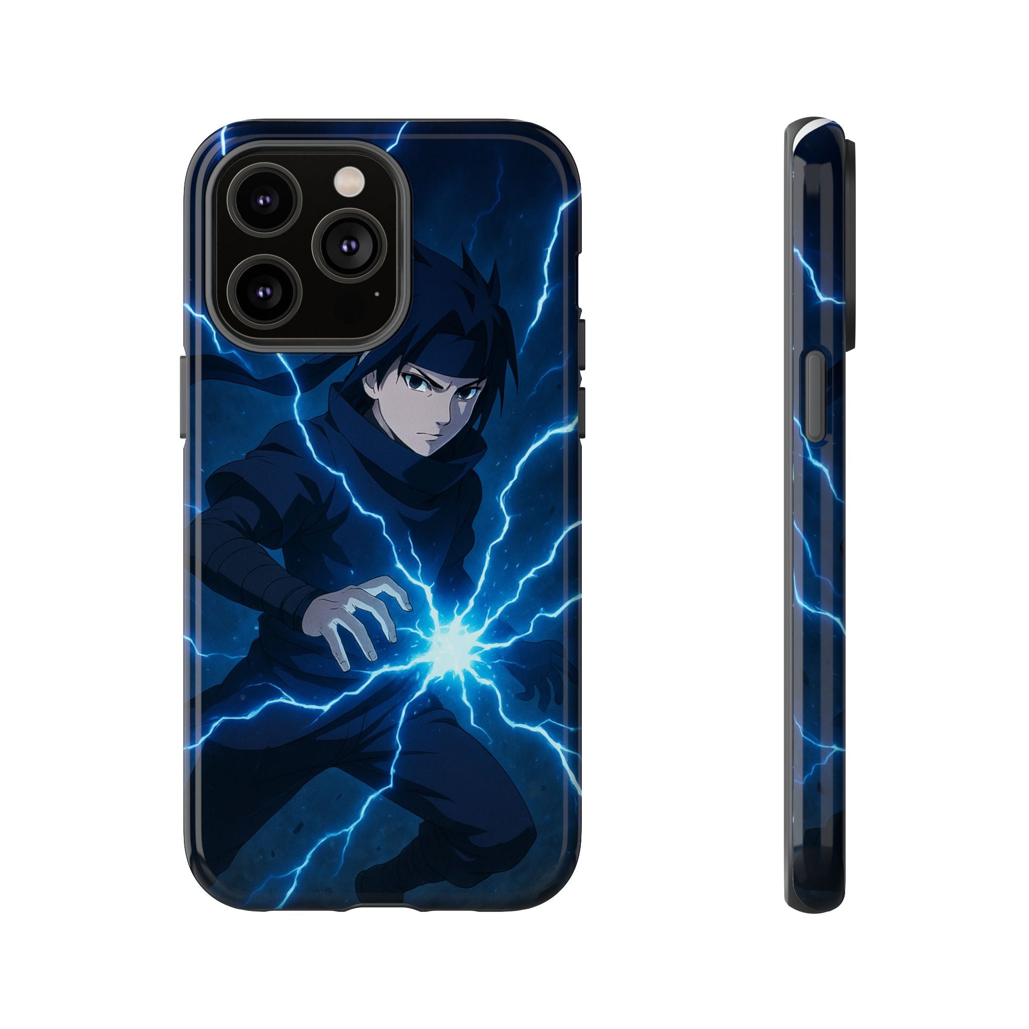 Anime Lightning Phone Case for Sasuke Fans