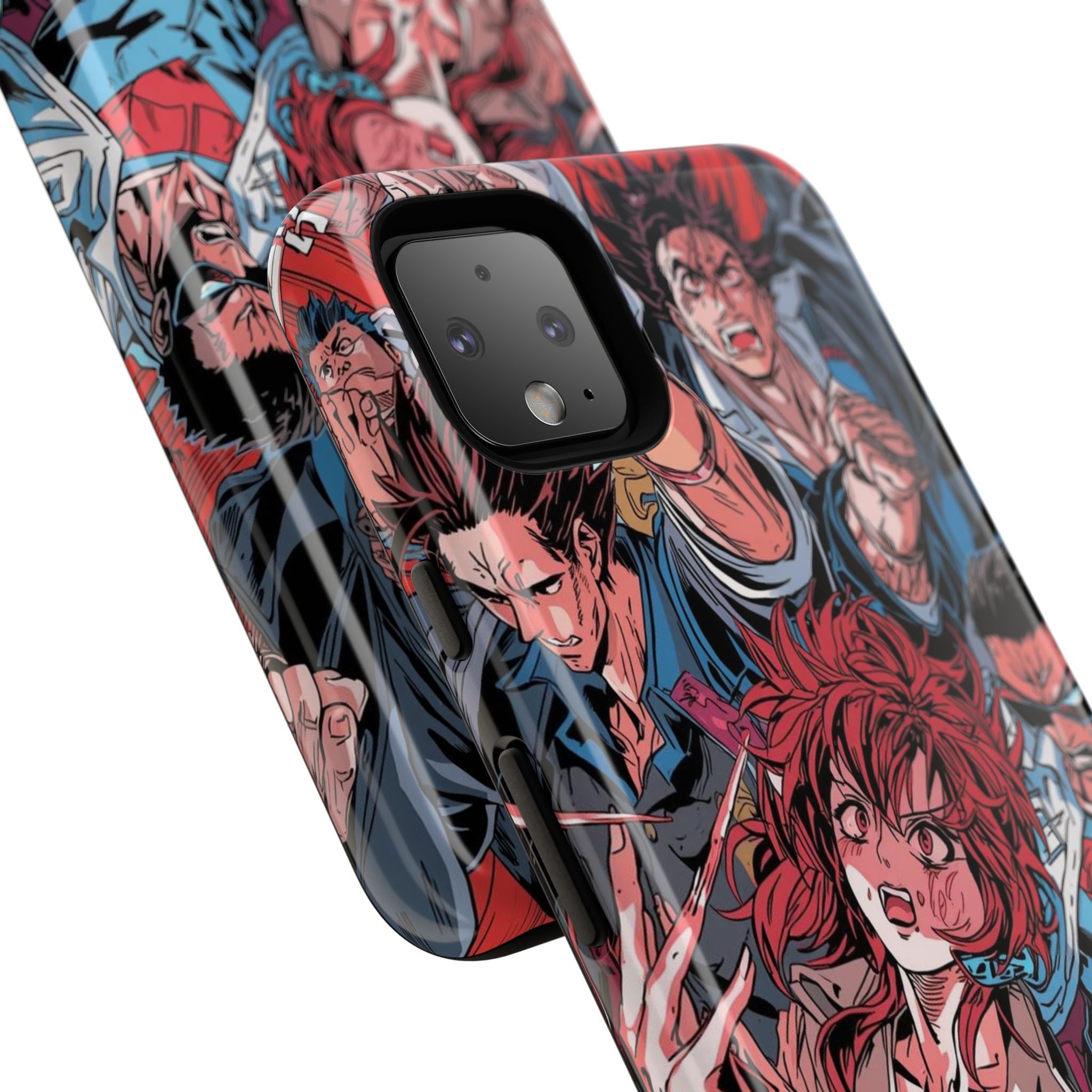 Anime-Inspired Tough Phone Case with Bold Characters