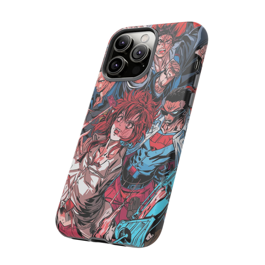 Anime-Inspired Tough Phone Case with Bold Characters