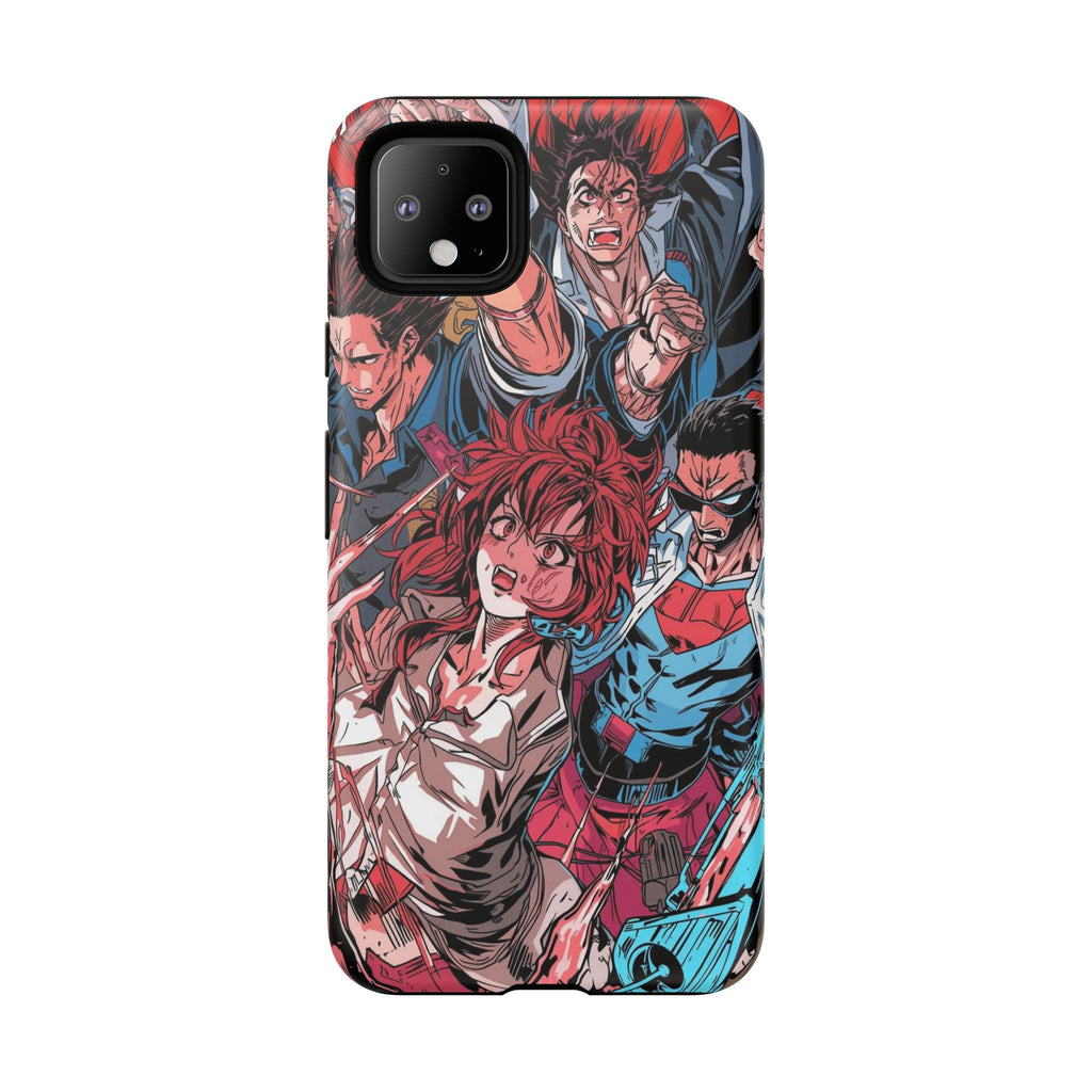 Anime-Inspired Tough Phone Case with Bold Characters
