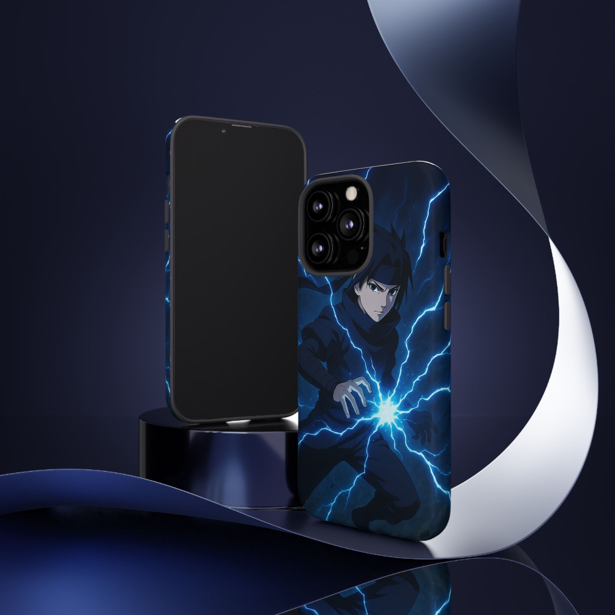 Anime Lightning Phone Case for Sasuke Fans