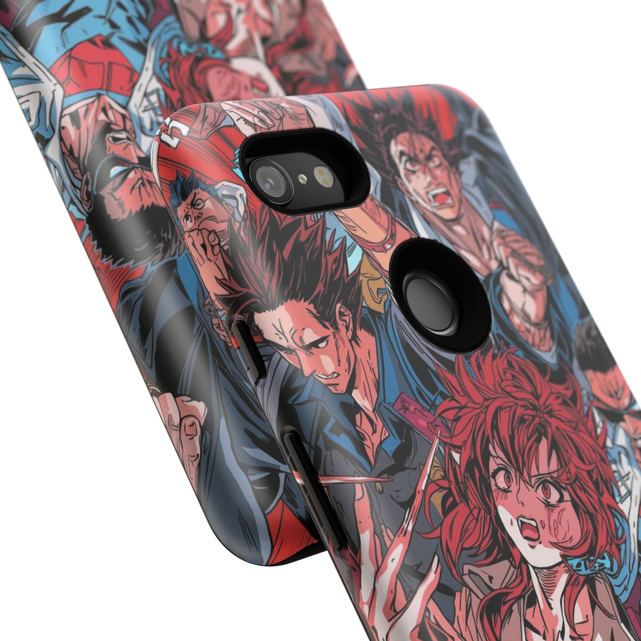 Anime-Inspired Tough Phone Case with Bold Characters
