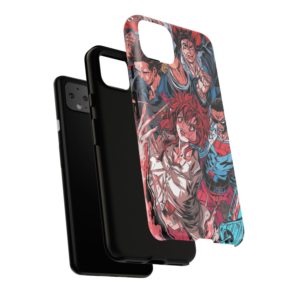 Anime-Inspired Tough Phone Case with Bold Characters