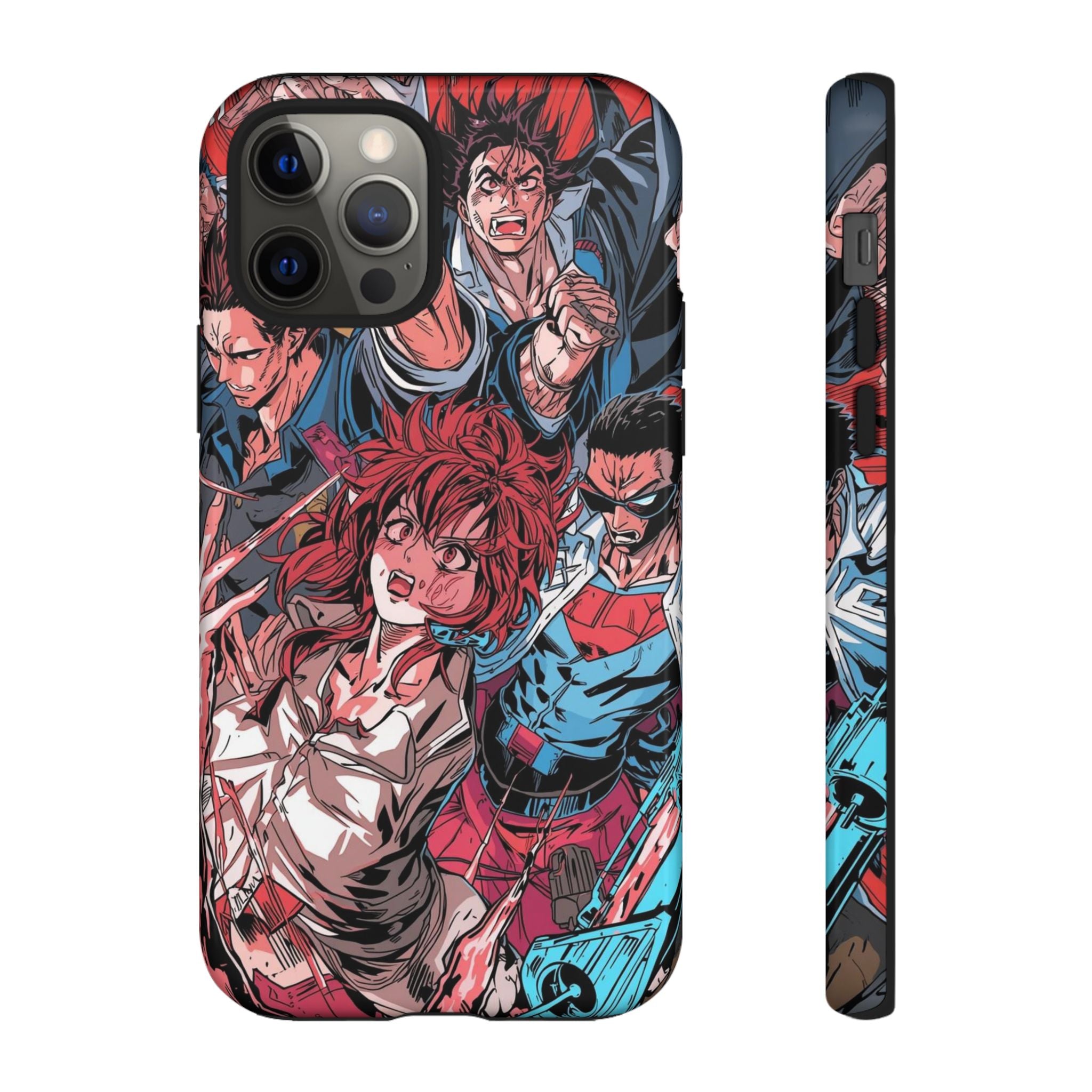 Anime-Inspired Tough Phone Case with Bold Characters