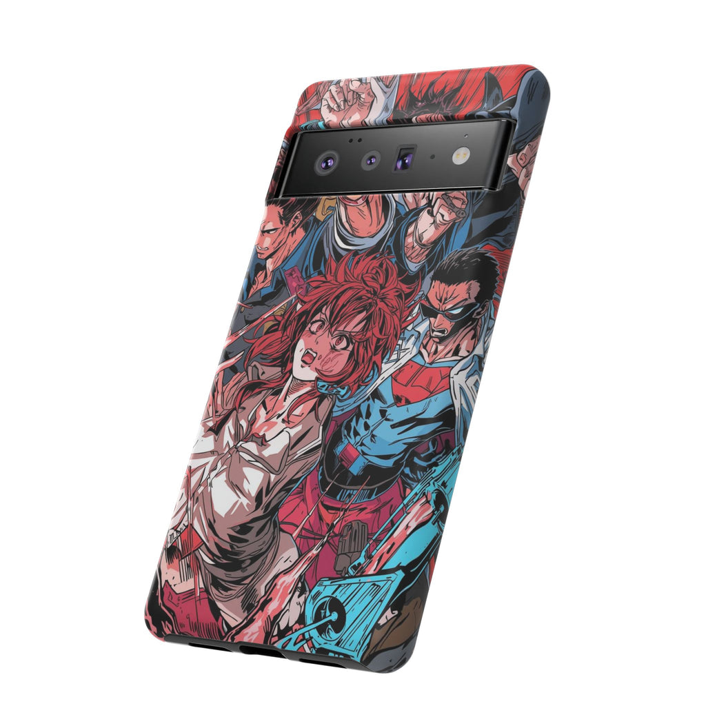 Anime-Inspired Tough Phone Case with Bold Characters