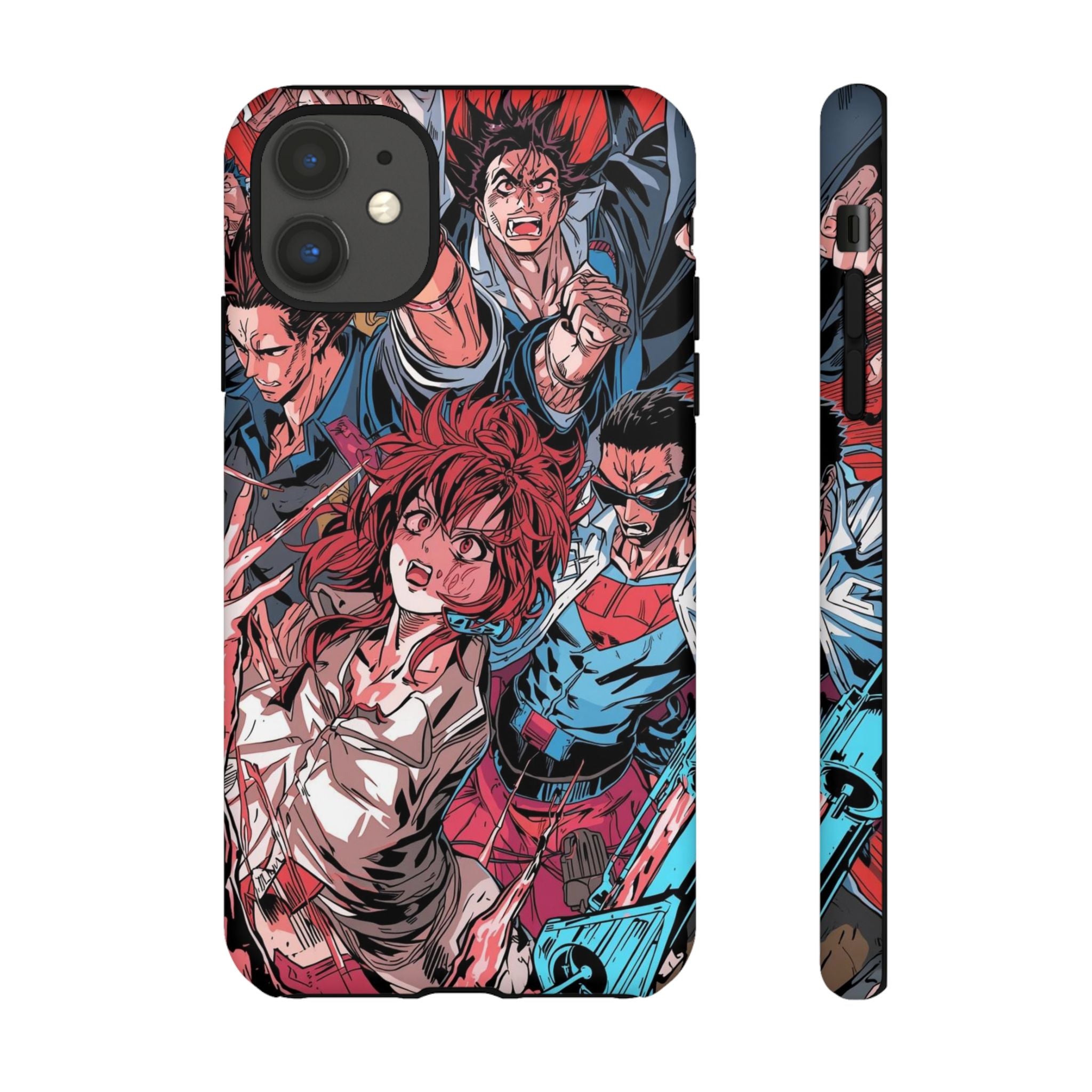 Anime-Inspired Tough Phone Case with Bold Characters