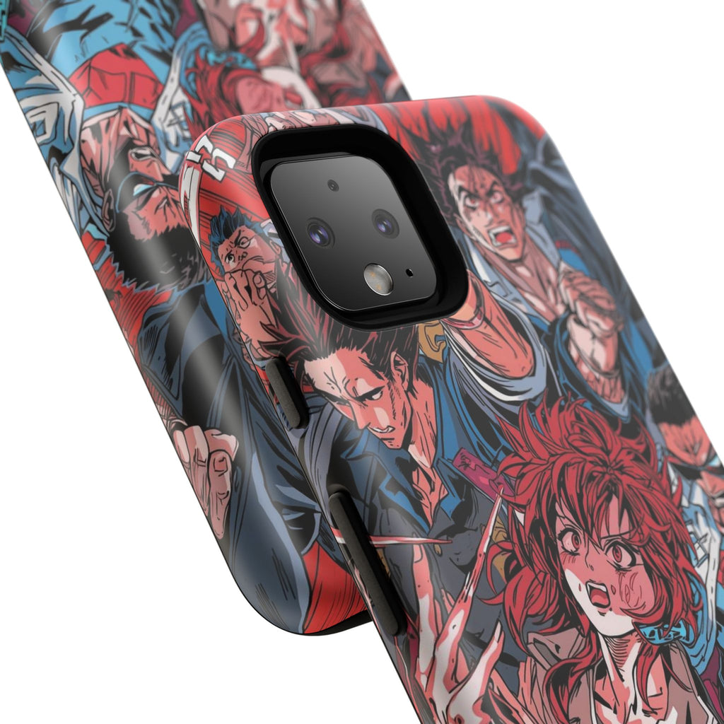 Anime-Inspired Tough Phone Case with Bold Characters