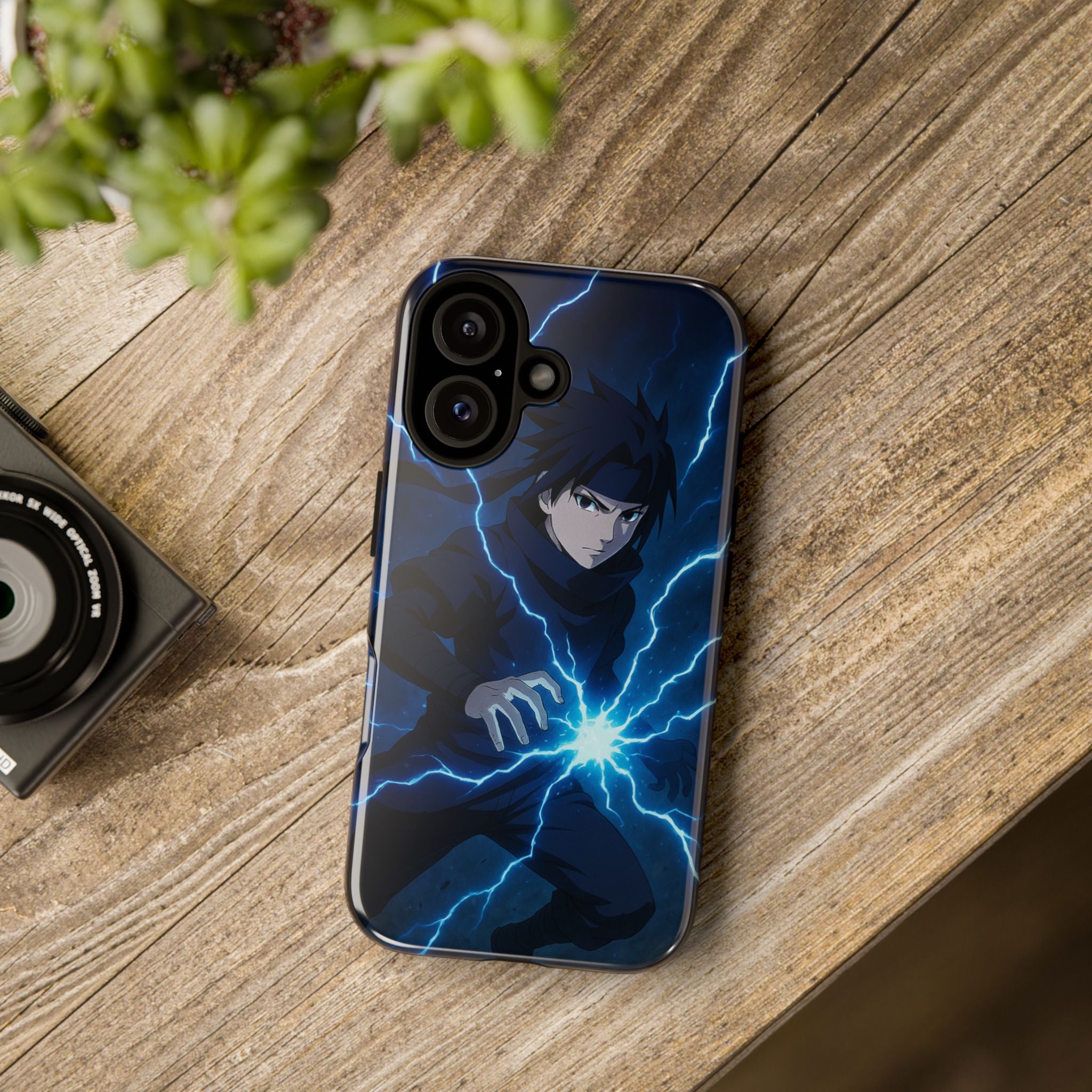 Anime Lightning Phone Case for Sasuke Fans