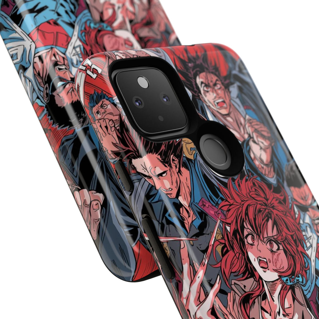 Anime-Inspired Tough Phone Case with Bold Characters
