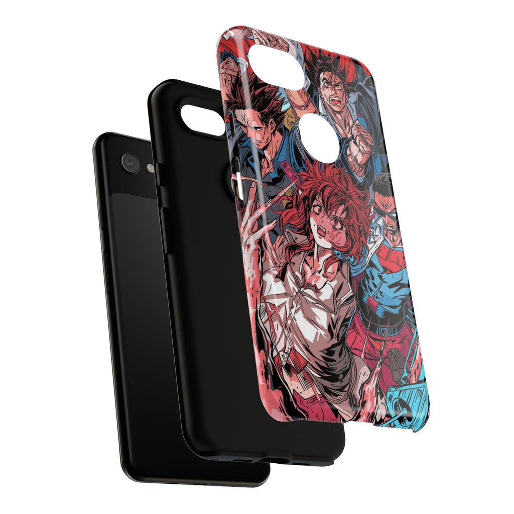Anime-Inspired Tough Phone Case with Bold Characters