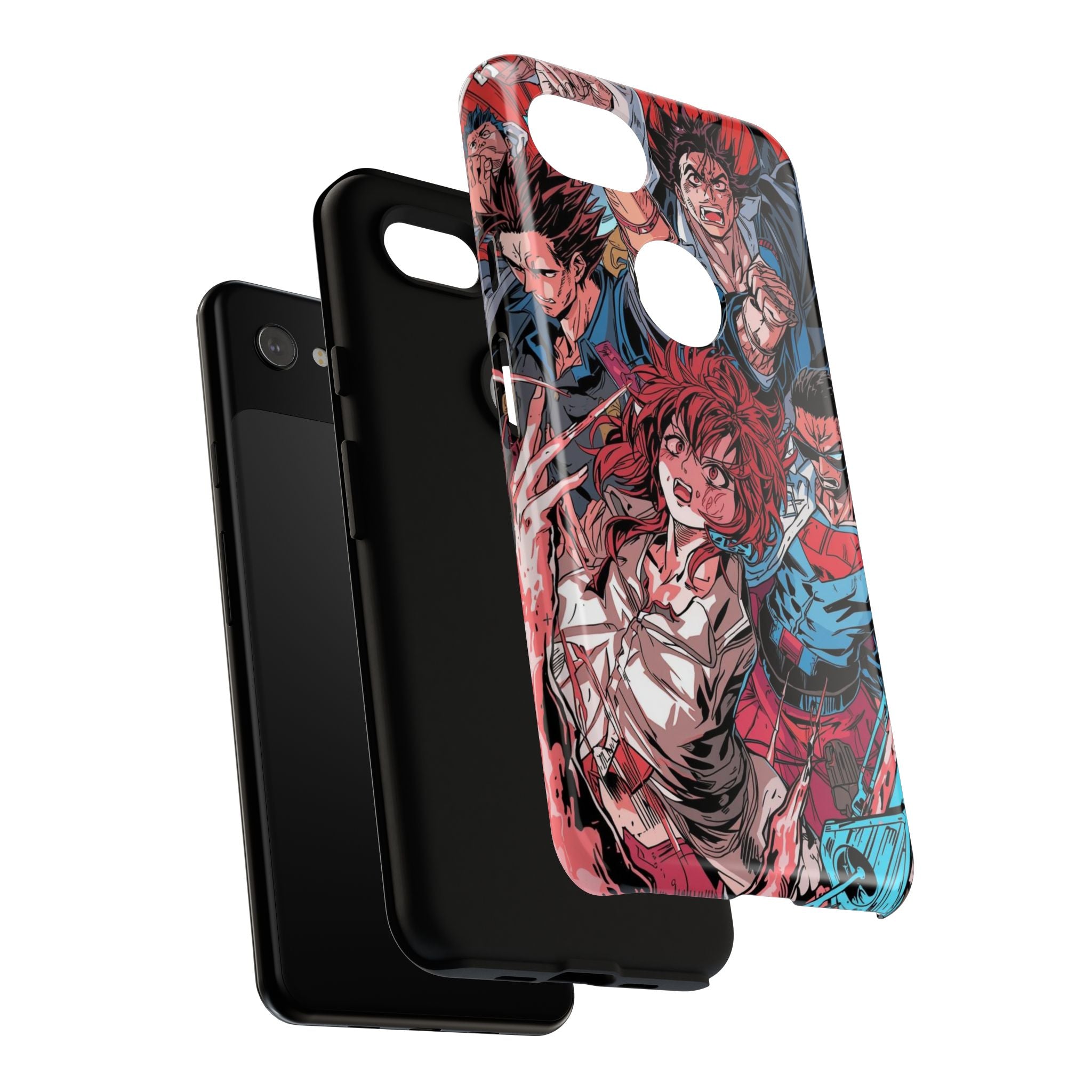 Anime-Inspired Tough Phone Case with Bold Characters