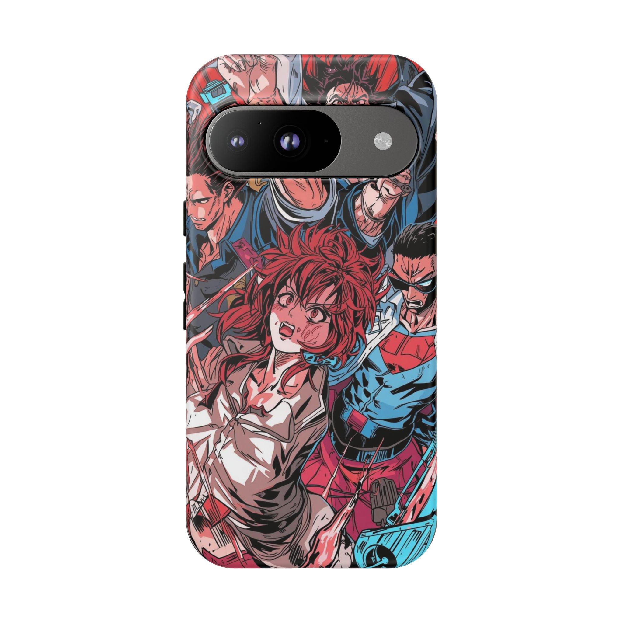 Anime-Inspired Tough Phone Case with Bold Characters