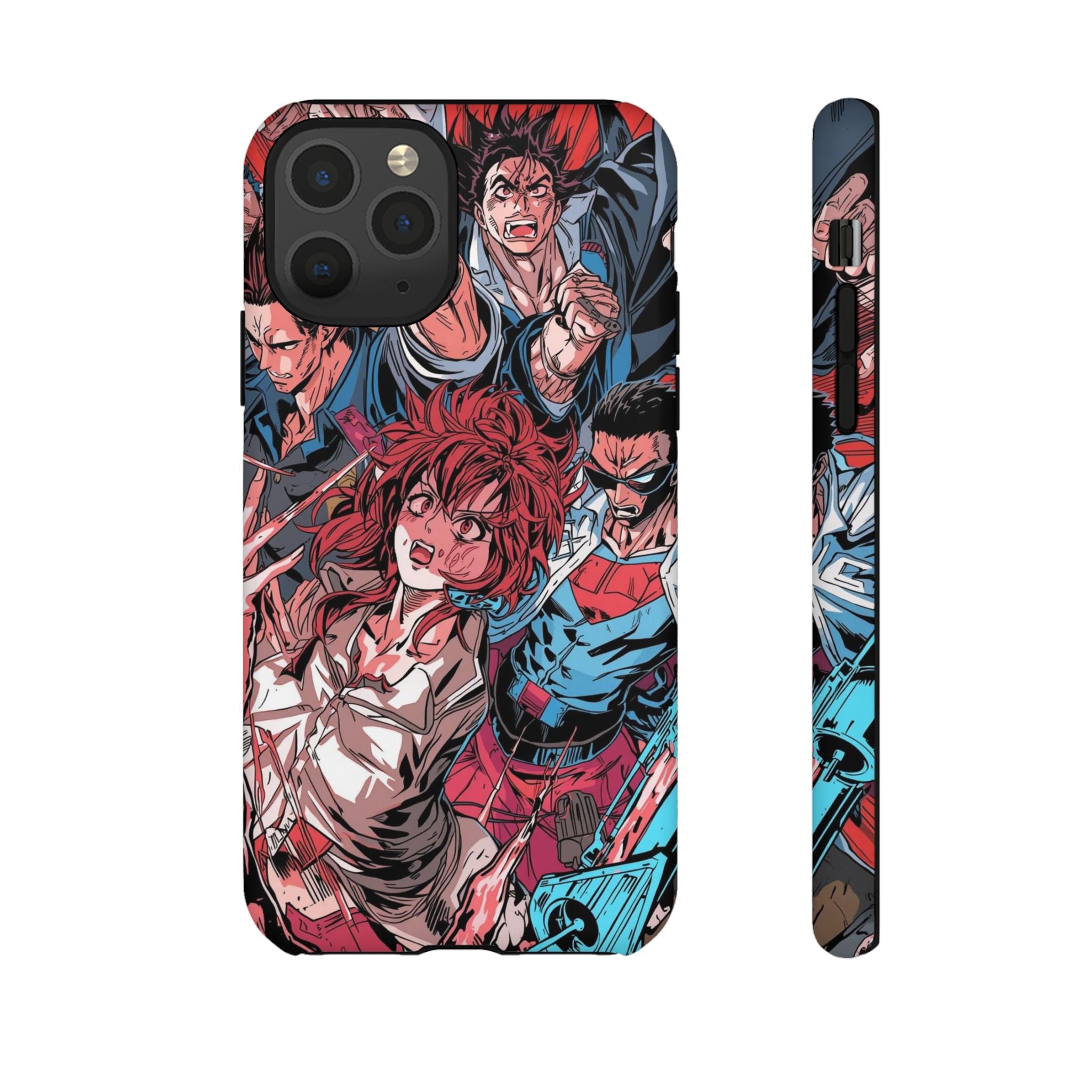 Anime-Inspired Tough Phone Case with Bold Characters