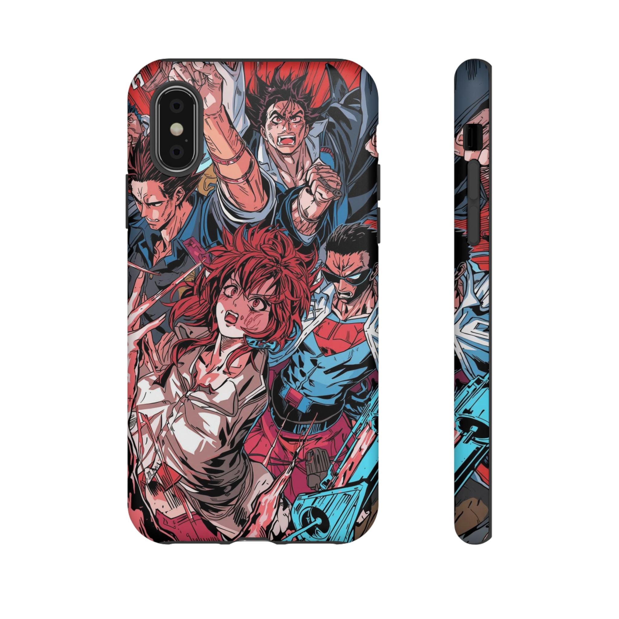 Anime-Inspired Tough Phone Case with Bold Characters