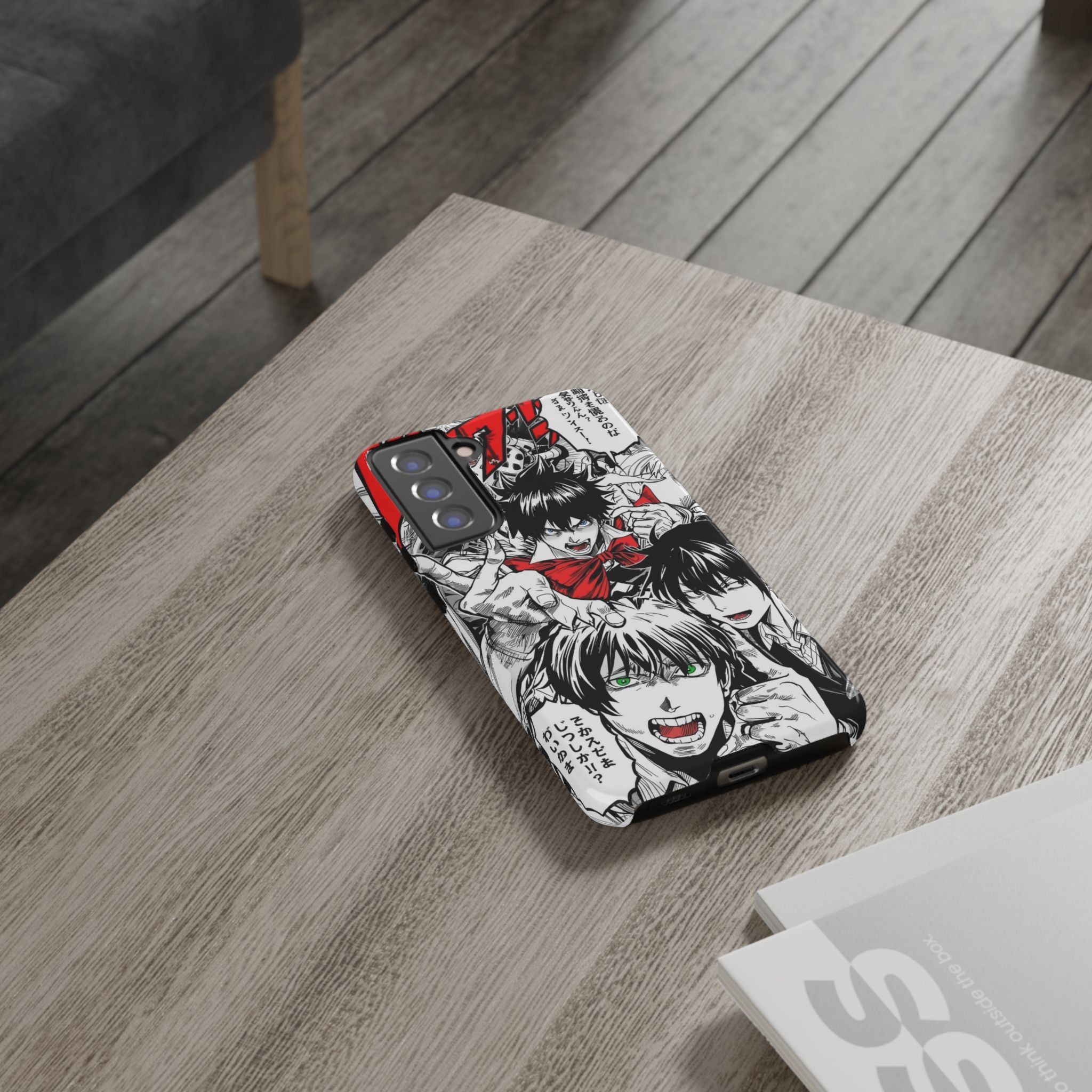 Anime Tough Phone Case with Bold Graphics