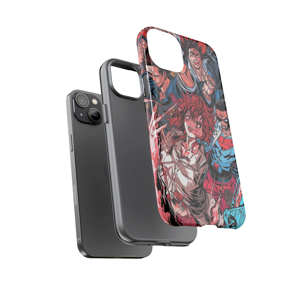 Anime-Inspired Tough Phone Case with Bold Characters
