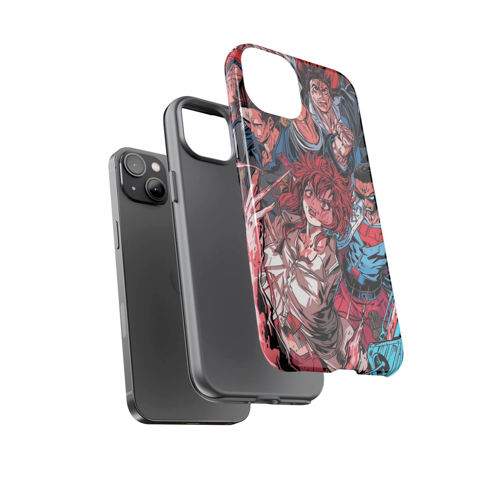 Anime-Inspired Tough Phone Case with Bold Characters