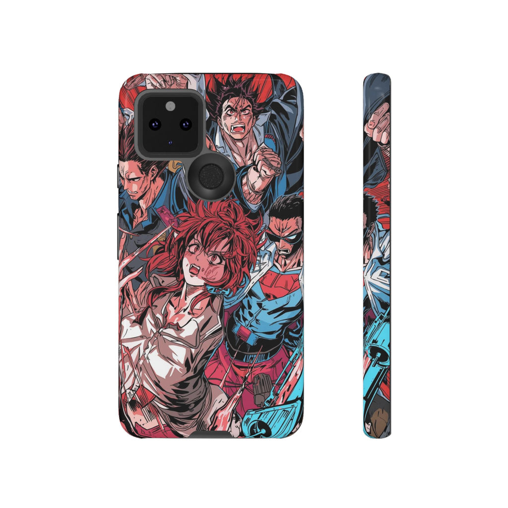 Anime-Inspired Tough Phone Case with Bold Characters