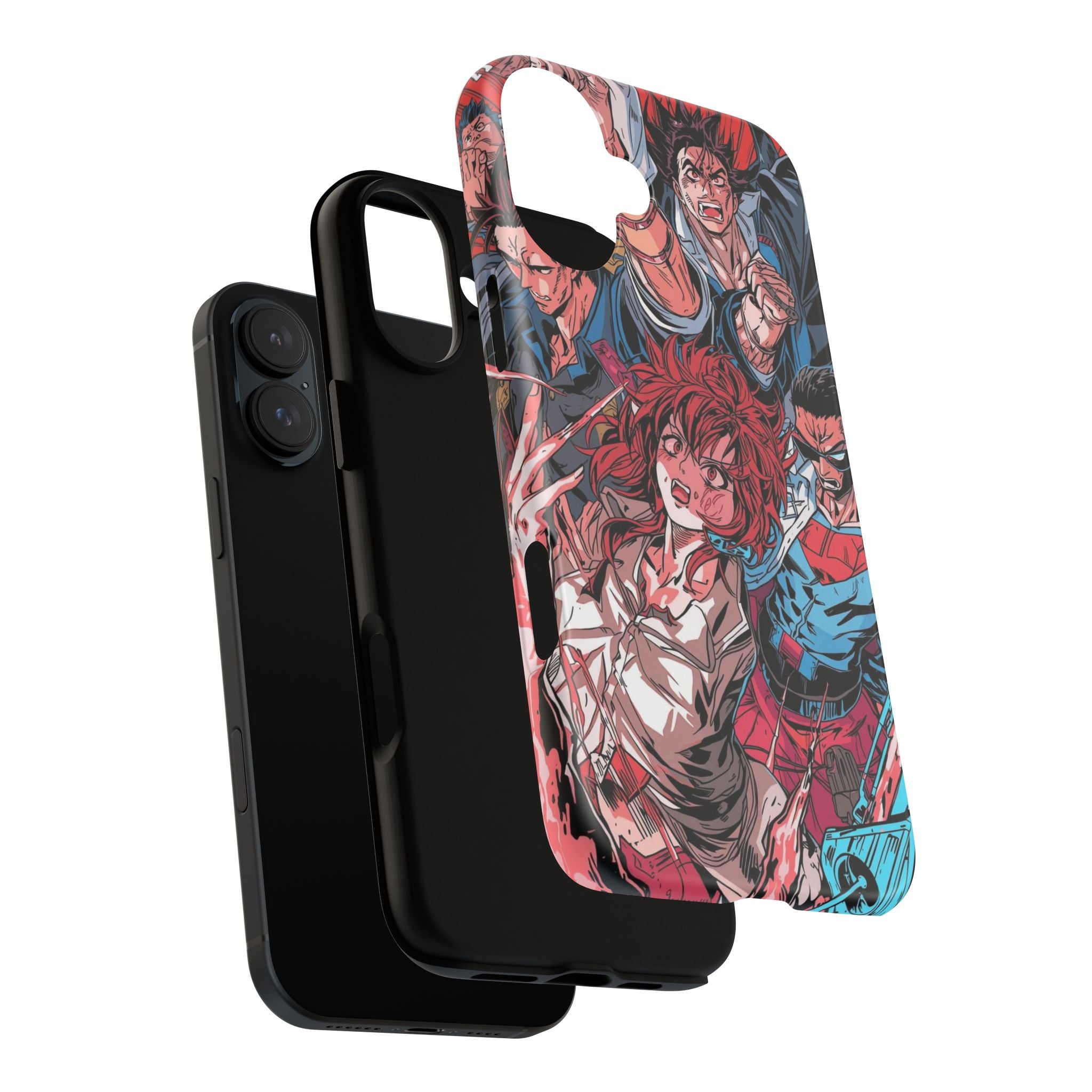 Anime-Inspired Tough Phone Case with Bold Characters