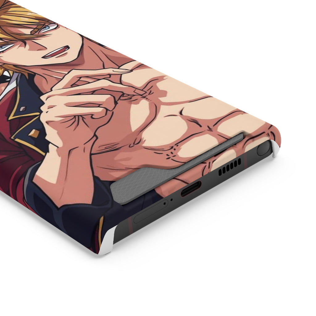Anime Phone Case with Card Holder - Stylish & Functional Design
