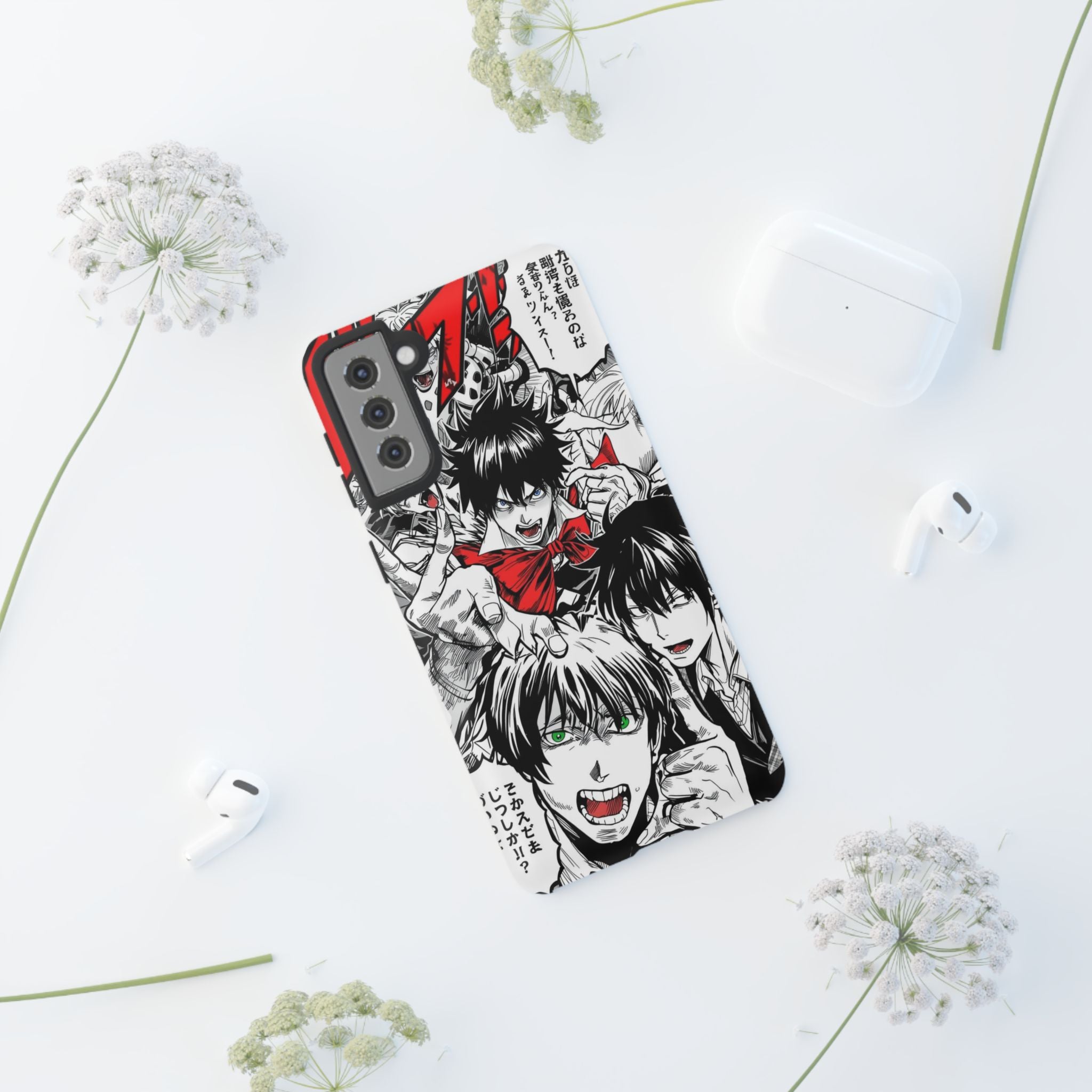 Anime Tough Phone Case with Bold Graphics