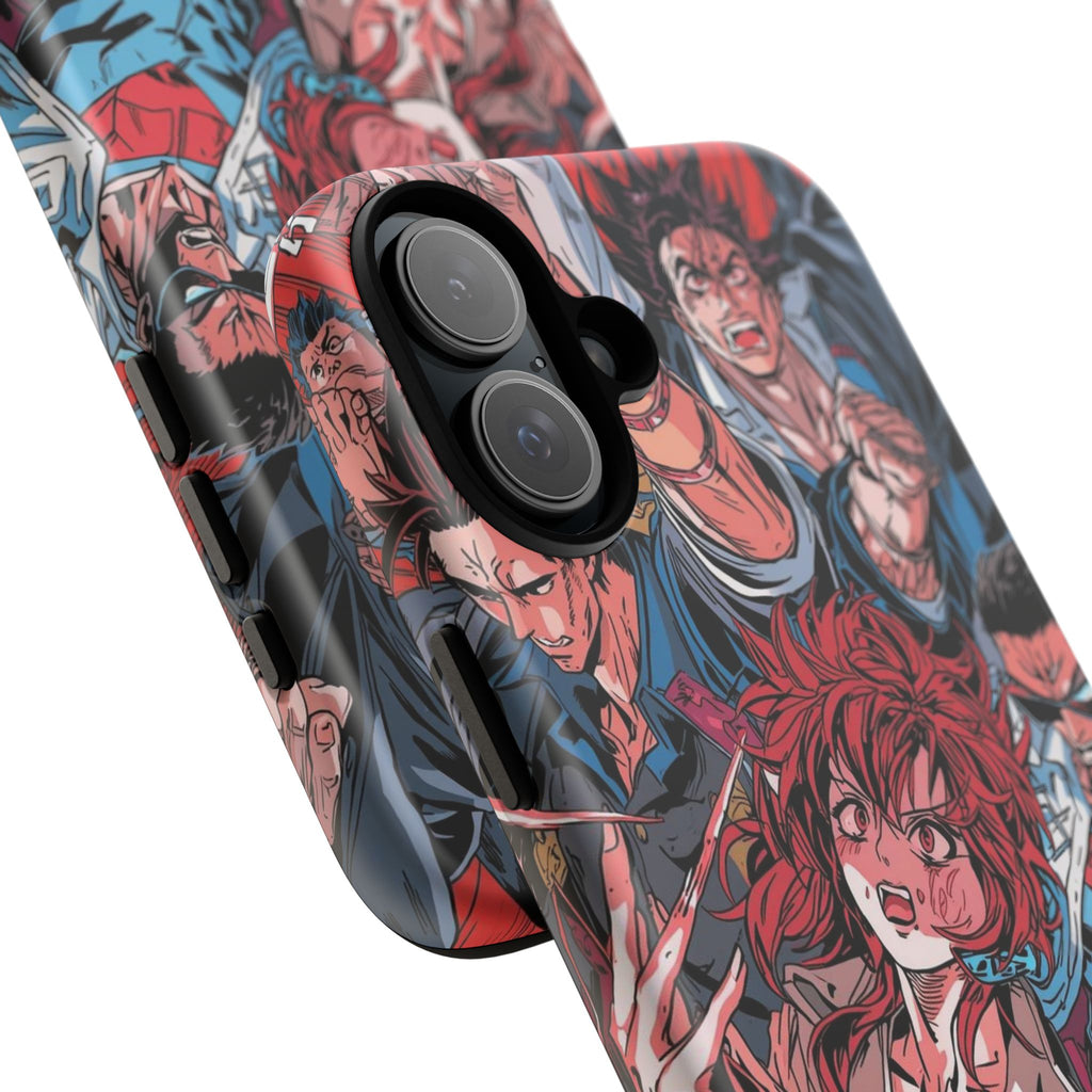 Anime-Inspired Tough Phone Case with Bold Characters
