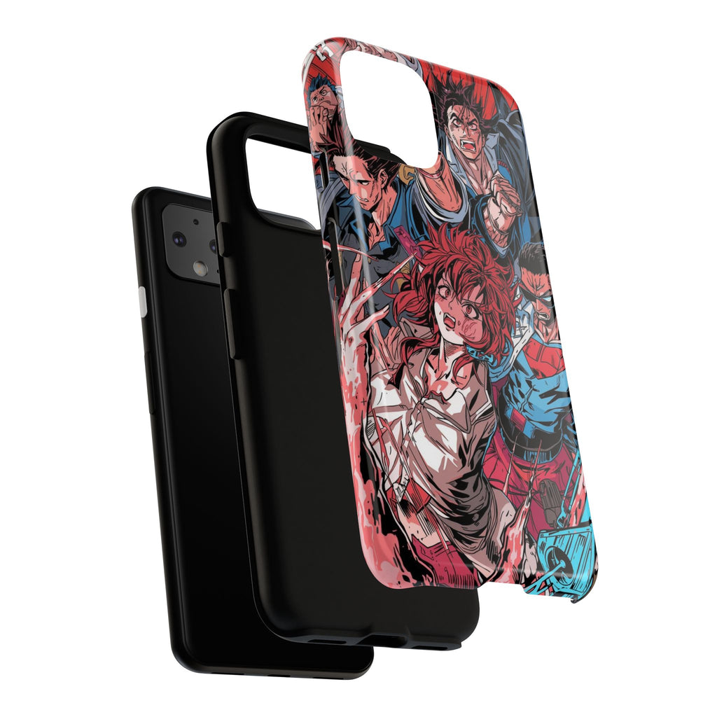 Anime-Inspired Tough Phone Case with Bold Characters