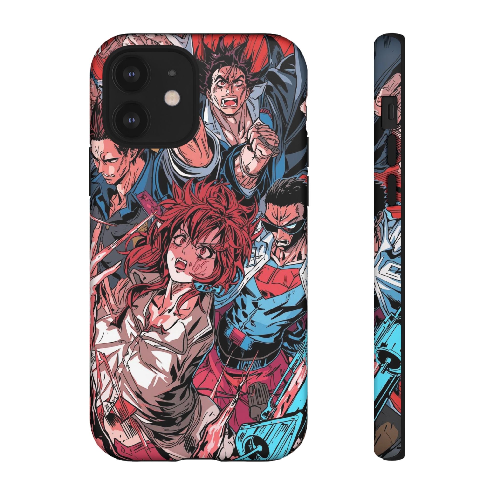 Anime-Inspired Tough Phone Case with Bold Characters