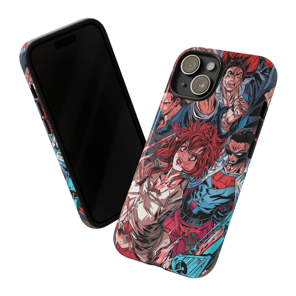 Anime-Inspired Tough Phone Case with Bold Characters
