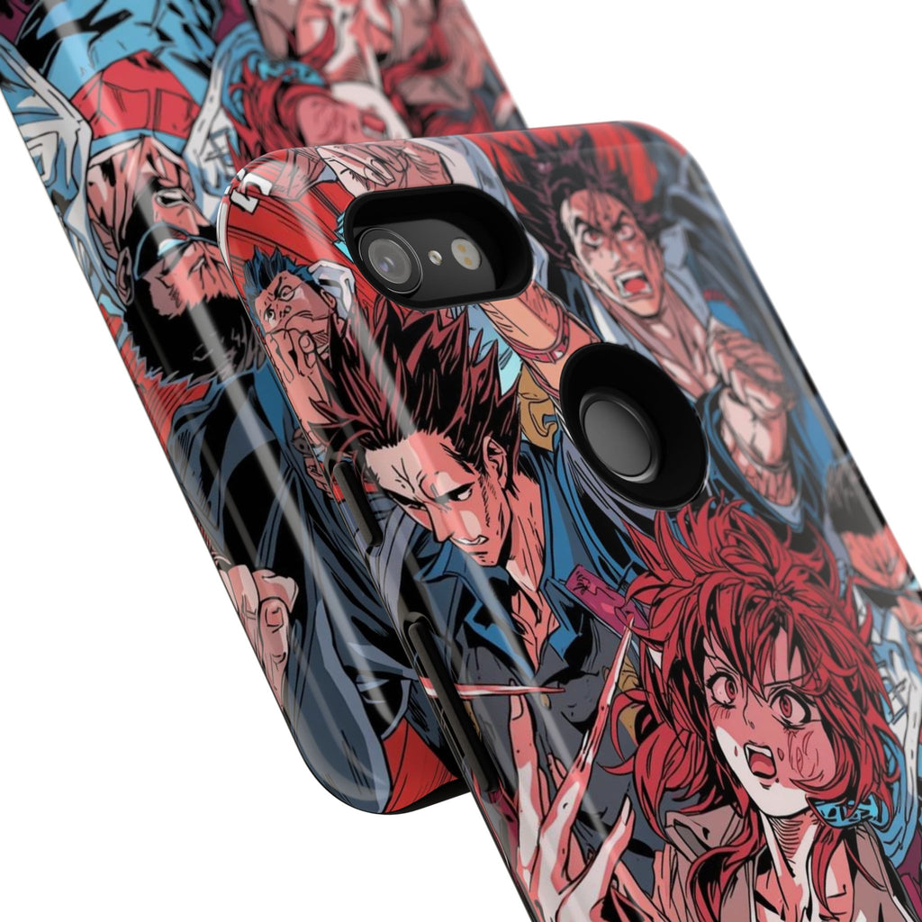 Anime-Inspired Tough Phone Case with Bold Characters