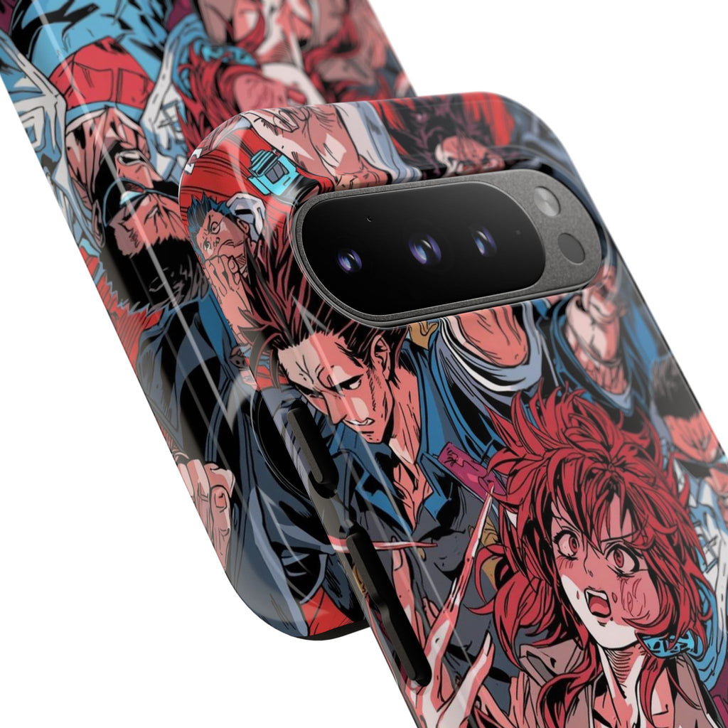 Anime-Inspired Tough Phone Case with Bold Characters