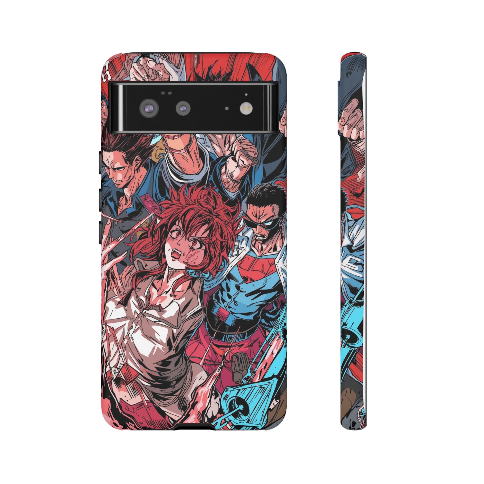Anime-Inspired Tough Phone Case with Bold Characters