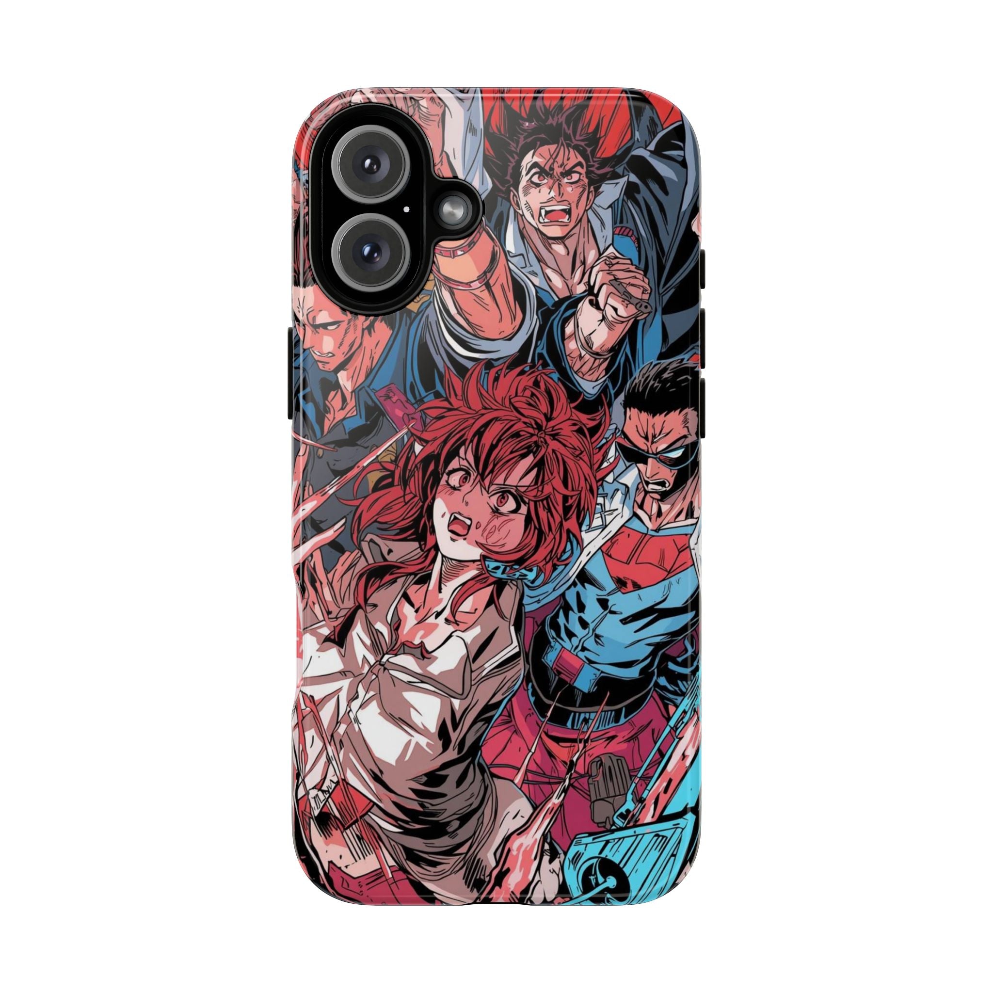 Anime-Inspired Tough Phone Case with Bold Characters